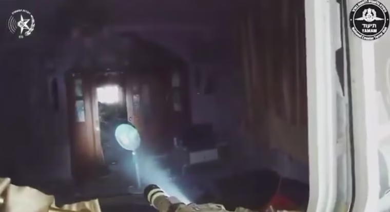 Dramatic footage from IDF headcam shows hostage rescue