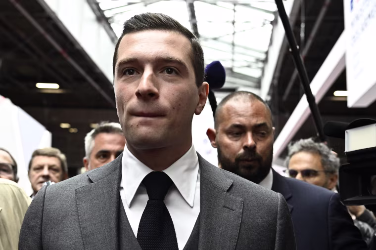 French far-right Rassemblement National party President Jordan Bardella