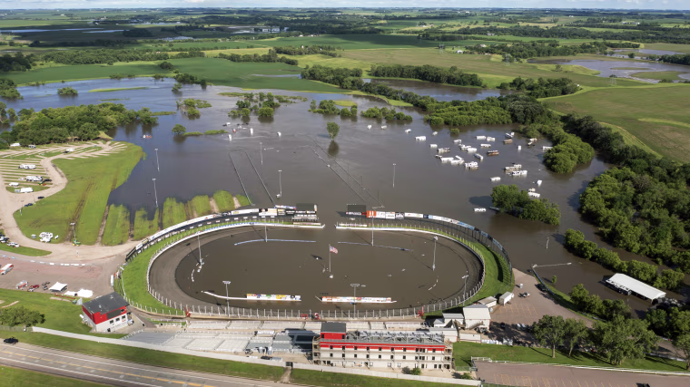 Husets Speedway is underwater