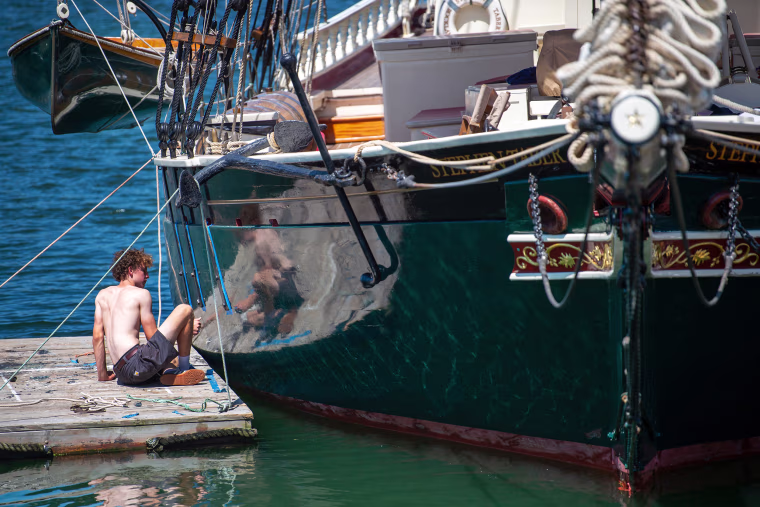 rockland maine vacationland deckhand worker