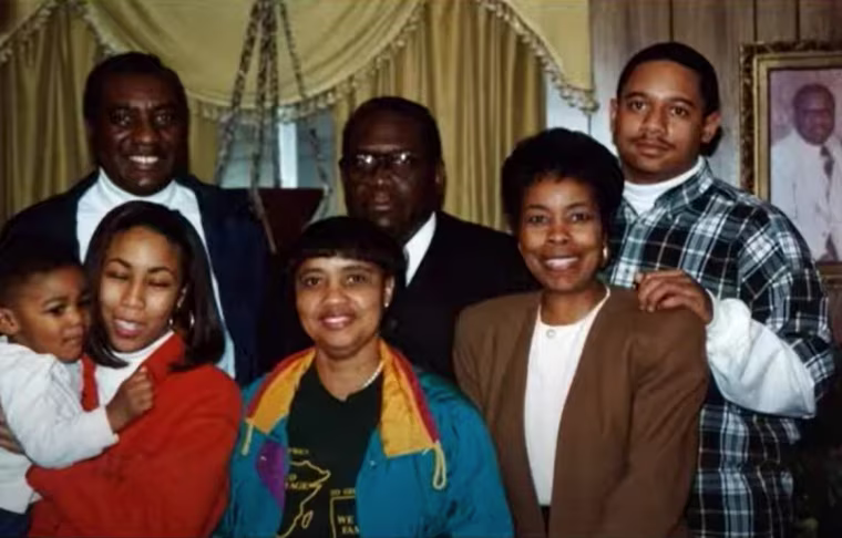 Marcus Rutledge with his family