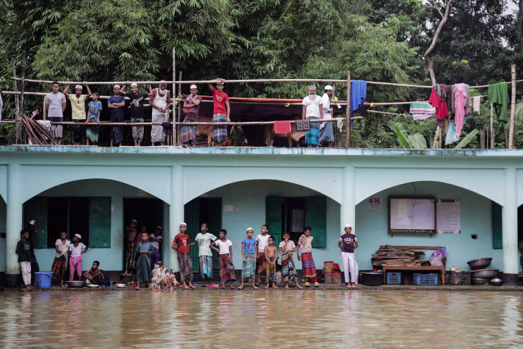 At least 20 people have died and more than 5.2 million have been affected in Bangladesh by floods caused by relentless monsoon rains and overflowing rivers, officials said on Sunday.