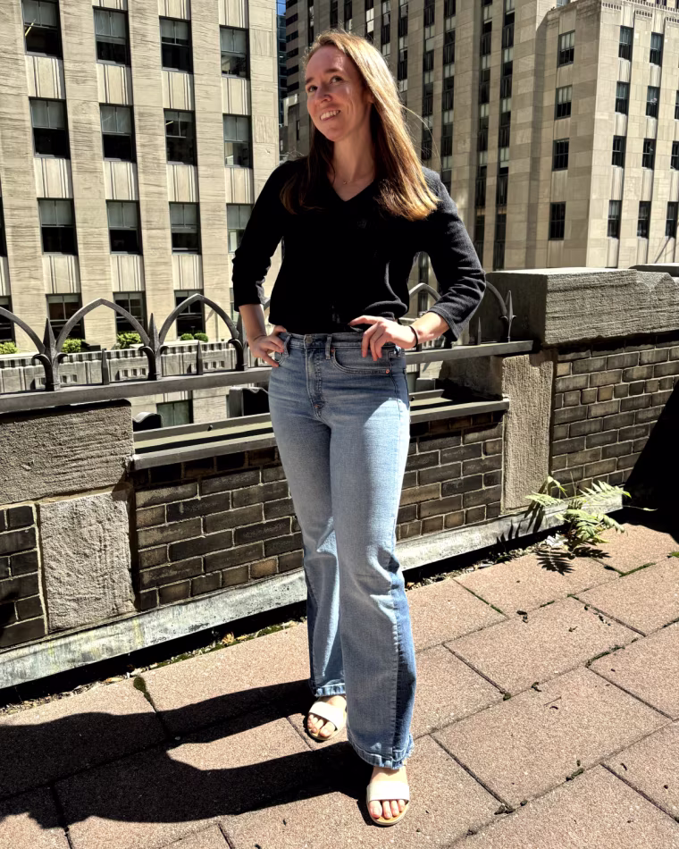 Gap High Rise Patched ‘70s Flare Jeans
