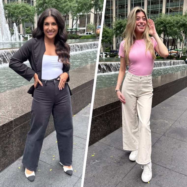  Shop TODAY staffers wearing the Universal Thread jeans.