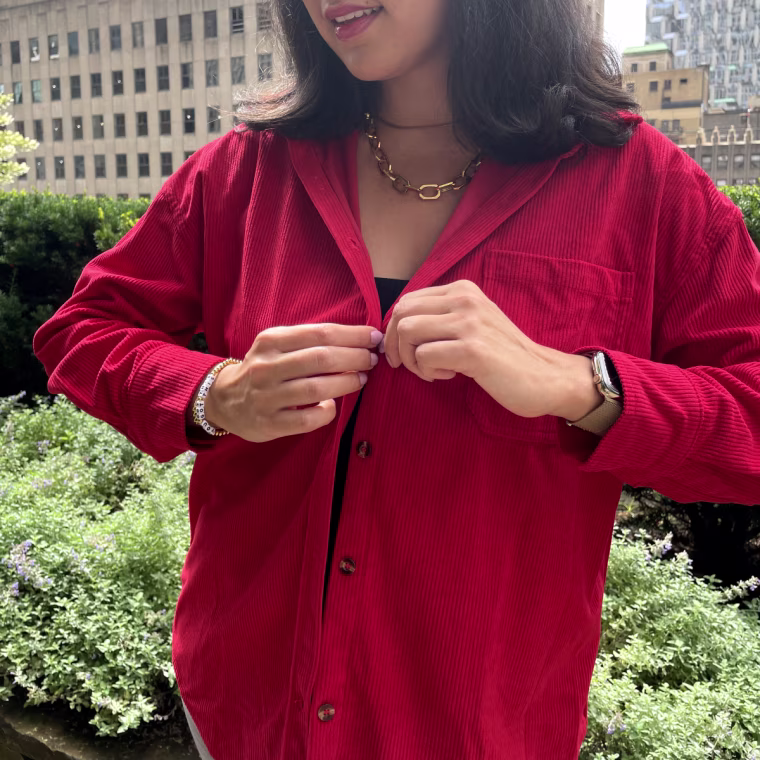 Astylish Corduroy Blouse
