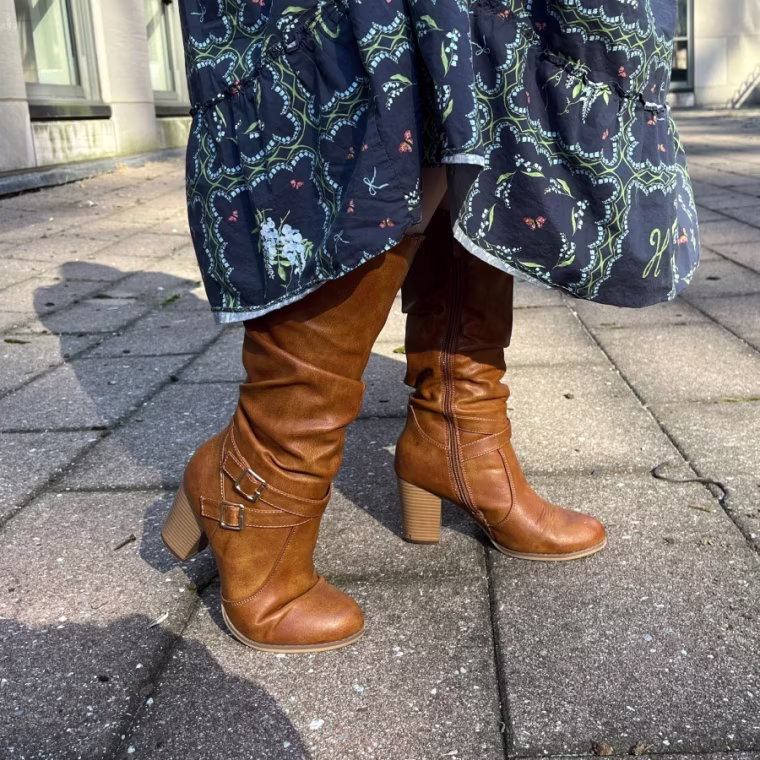 Ermonn Mid Knee High Boots