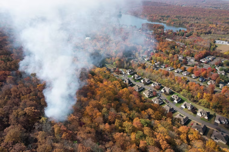 Lamentation Mountain Brush Fire