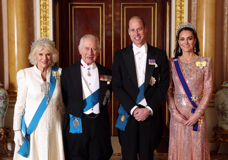 King Charles III And Queen Camilla Host Diplomatic Reception