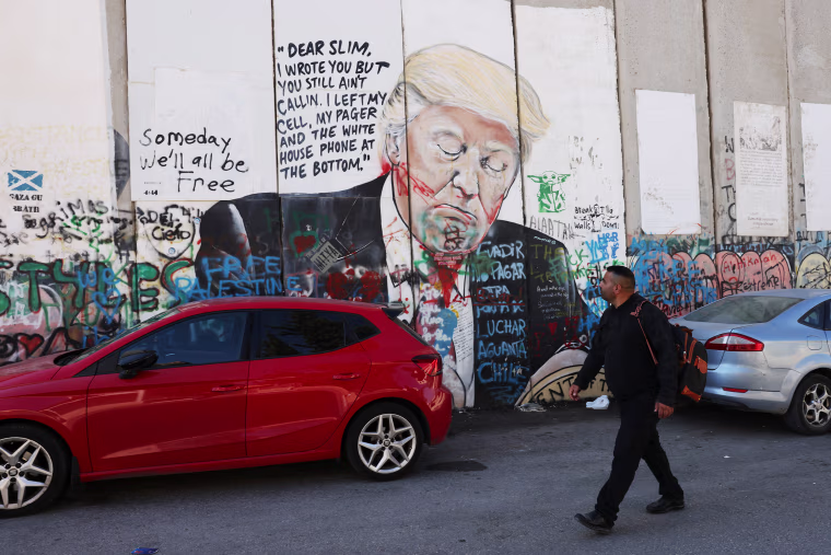 Donald Trump Mural in the West Bank