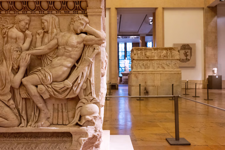 Roman artifacts at Lebanon’s national museum.