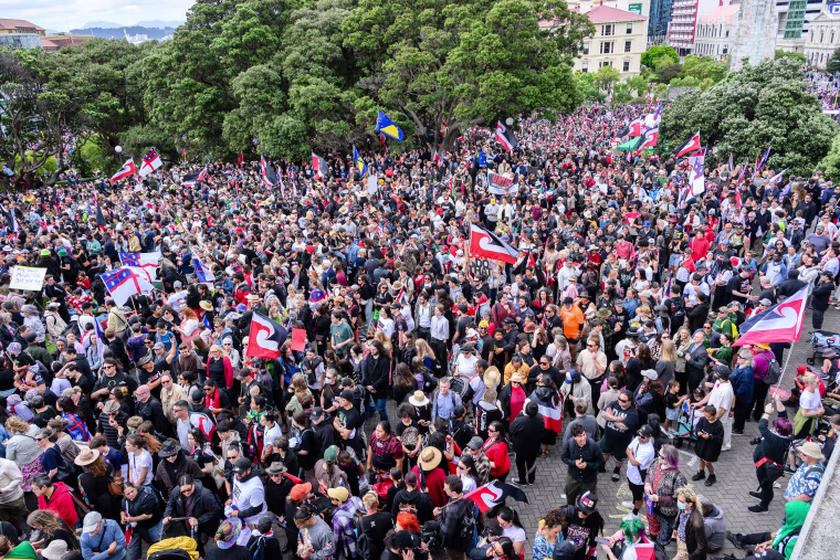 Maori Warriors Lead Tens of Thousands in New Zealand Protest