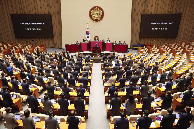 South Korea's parliament on Saturday failed to pass President Yoon Suk-yeol's impeachment motion as most of ruling People Power Party lawmakers refused to vote on it.