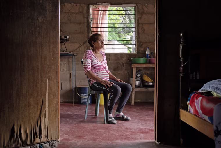 Arelis Coromoto Villegas at her home in Venezuela.