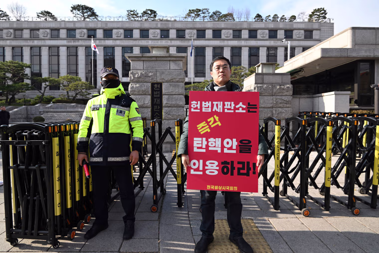 South Korea's constitutional court kicked off proceedings on December 16, over the impeachment of President Yoon Suk Yeol, who has been suspended from office over his failed bid to impose martial law.