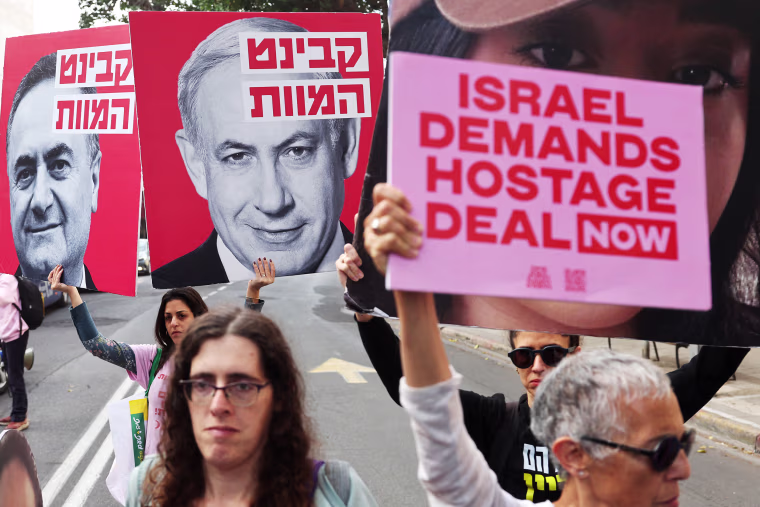 Israeli Hostage Protest in Tel Aviv