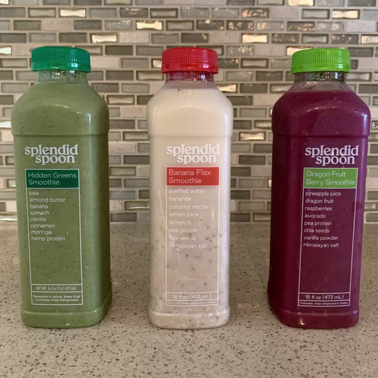 The service's smoothies, which have a blend of vegetables, fruits and antioxidants, come in handy when I don't have time to meal prep.