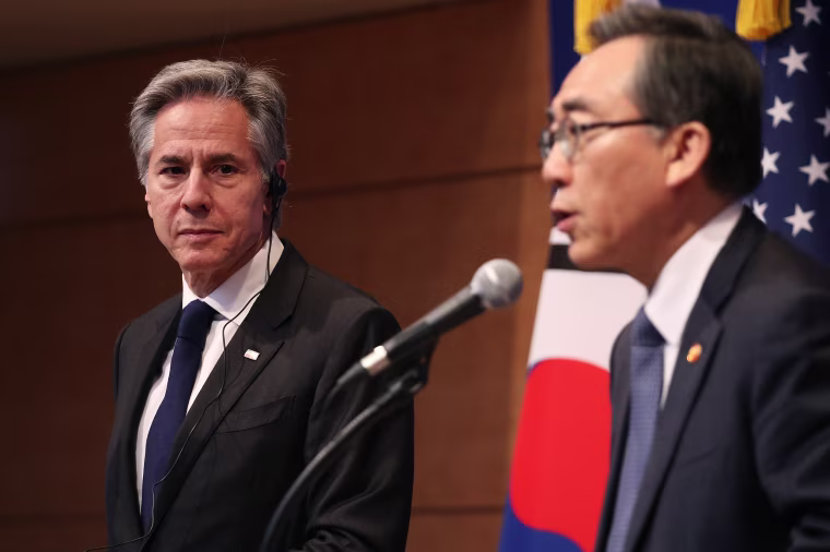 Blinken's visit to South Korea is a mission to reaffirm America's "ironclad" alliance with the Asian country, the State Department said Friday, the first trip to Seoul by a top U.S. official since President Yoon Suk Yeol's botched martial law attempt last month.