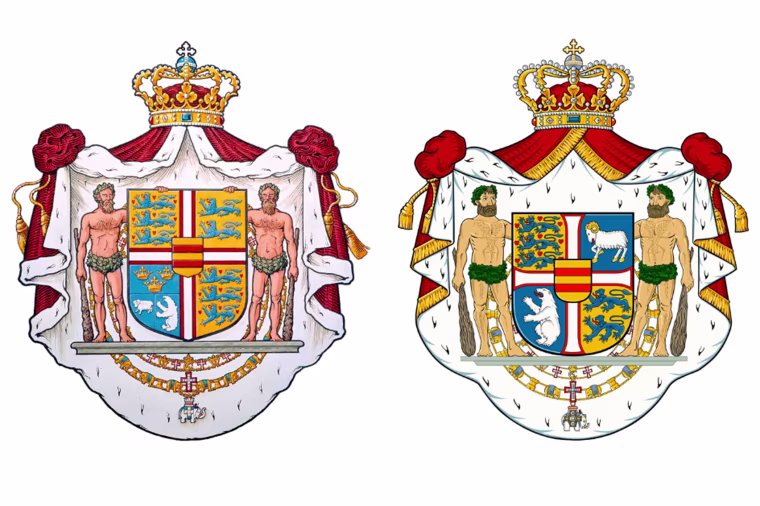 Denmark Coat of Arms Greenland Row