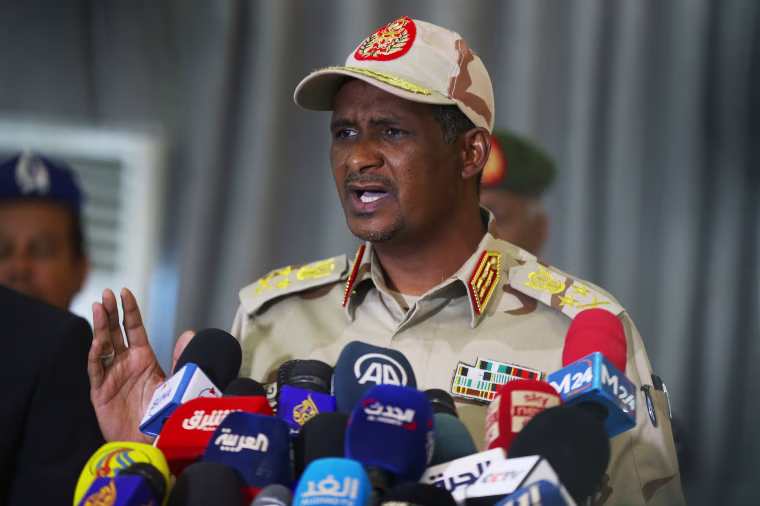 Sudan's Deputy Chairman of Transitional Sovereignty Council Dagalo
