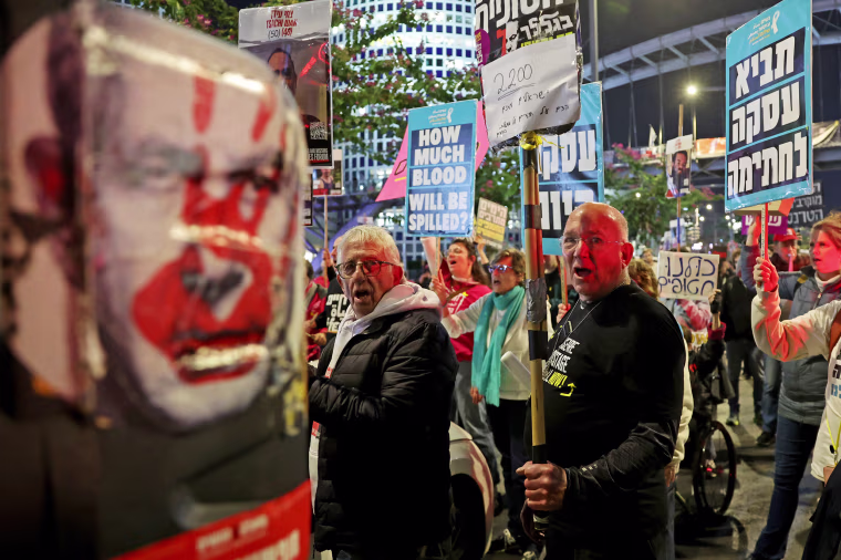 Israeli hostage protests in Tel Aviv