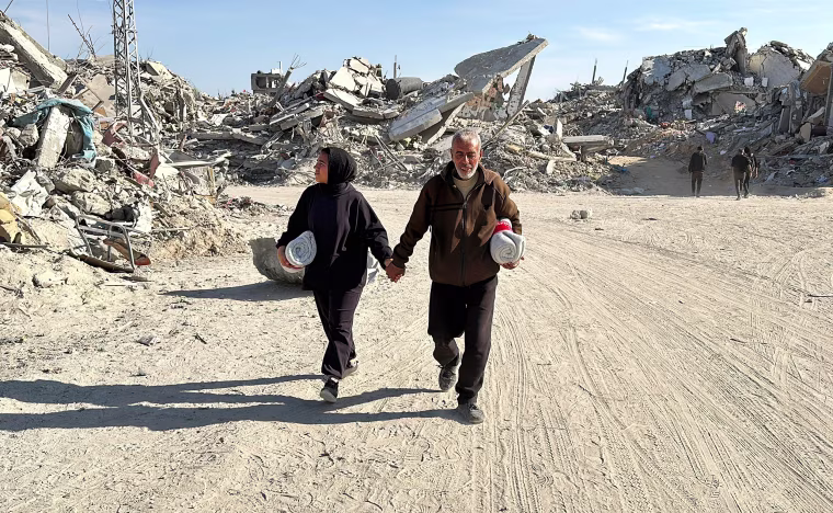 Gaza civilians return to Rafah