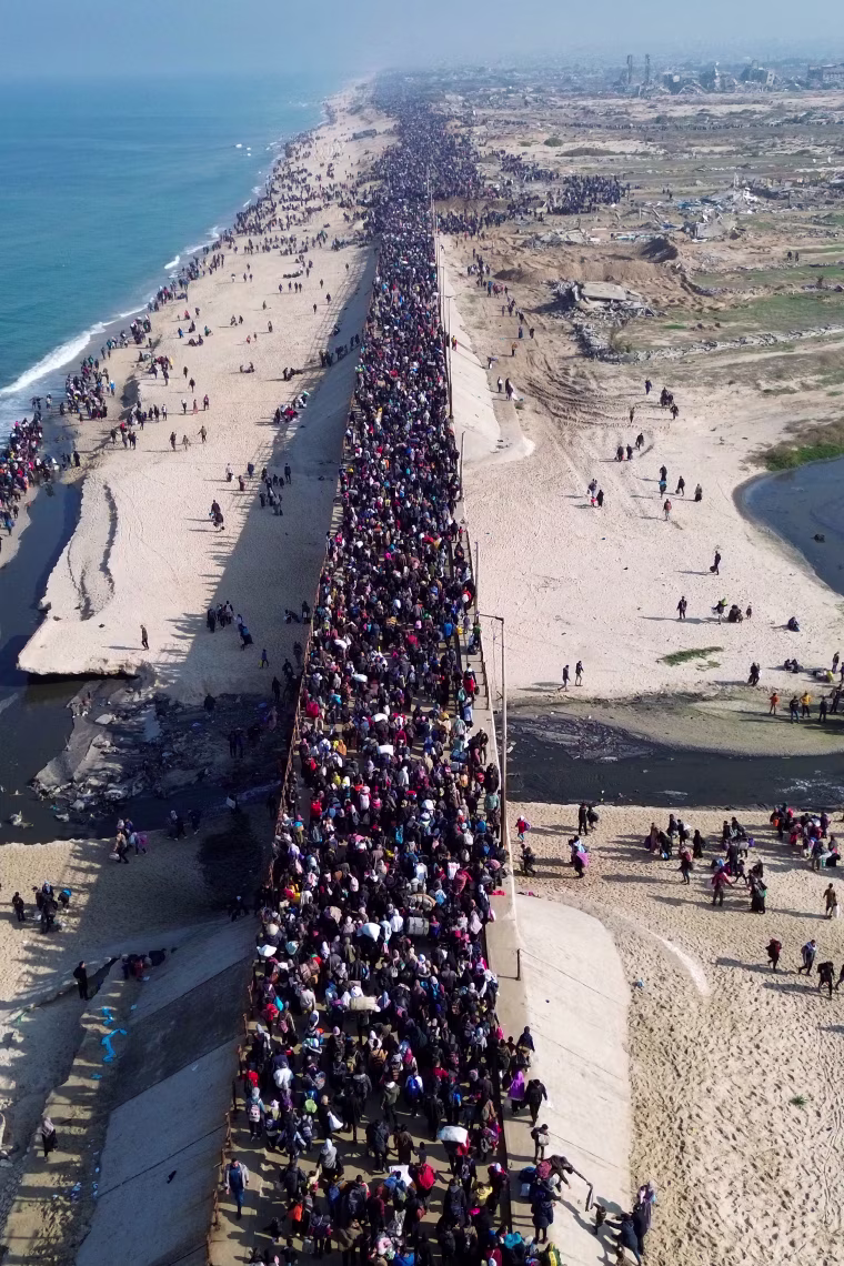 Gazans return to the north after ceasefire