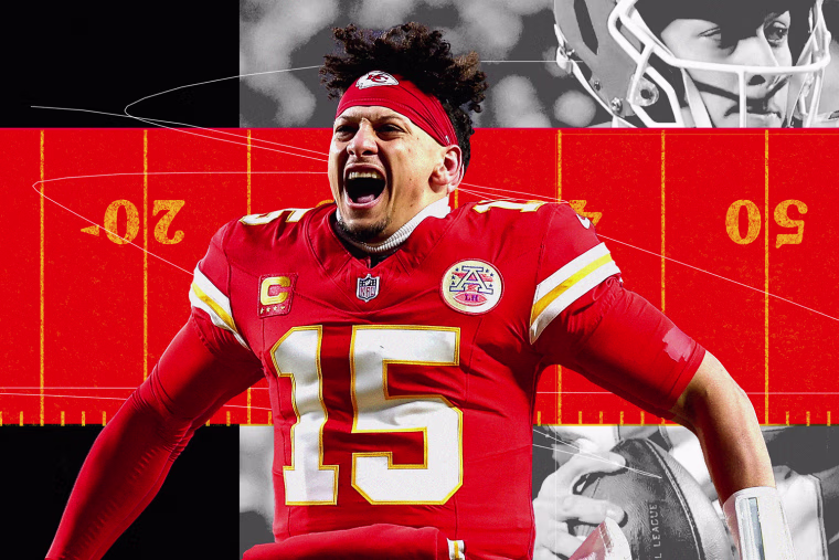 Photo illustration of Patrick Mahomes 