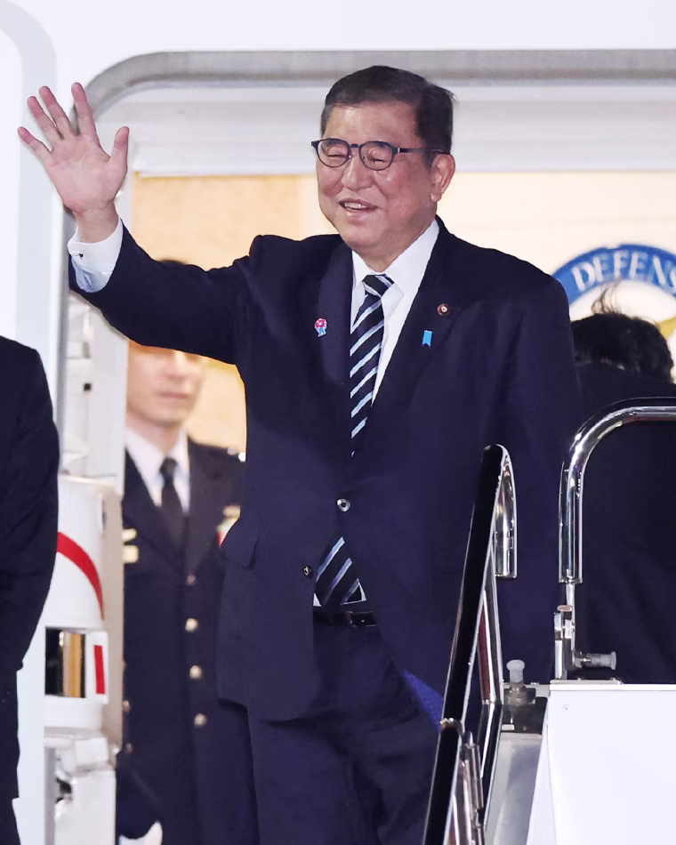 Ishiba on February 6 left for the US ahead of what will be President Donald Trump's second summit with a foreign leader since his return to the White House.