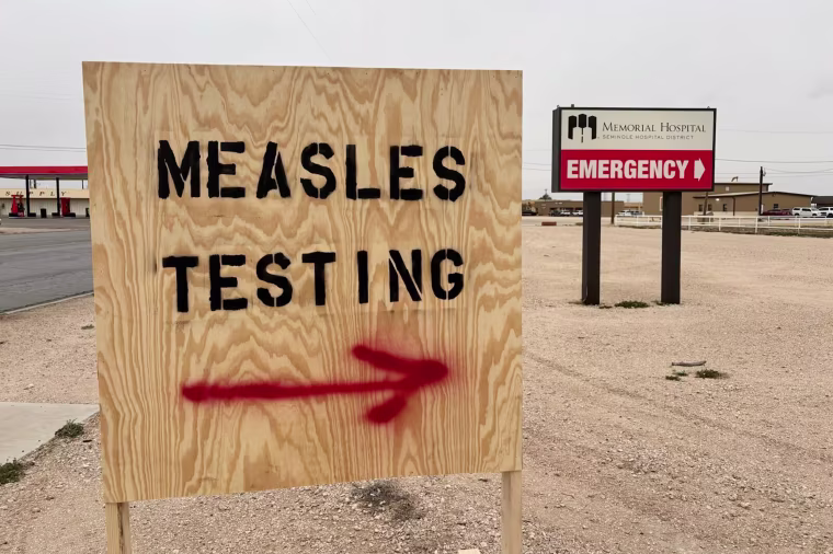 Measles testing in Texas
