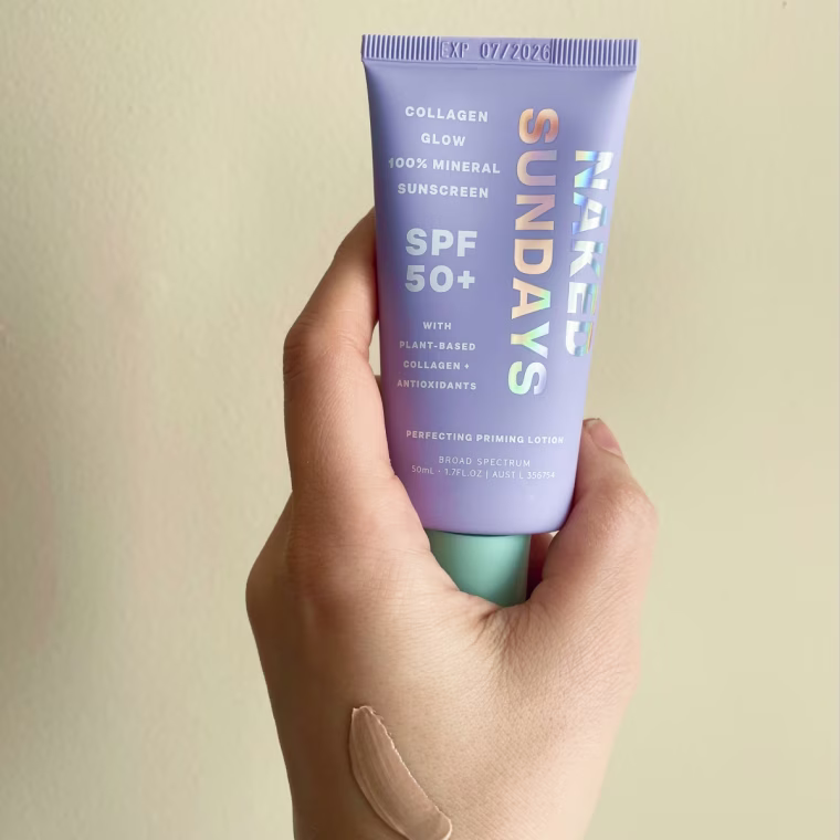 Naked Sundays Collagen Glow 100% Mineral Perfecting Priming Lotion