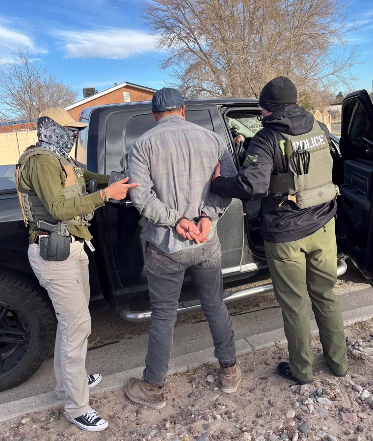 A man is arrested
