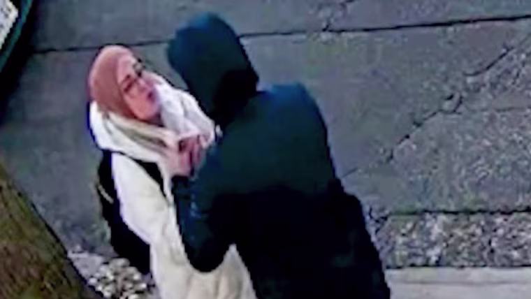 Rumeysa Ozturk, a Turkish national with a valid student visa, is arrested Tuesday, March 25, 2025, in Somerville, Mass.