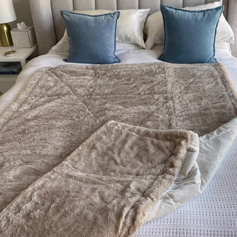 Lovesac Footsac Blanket in Snow Owl