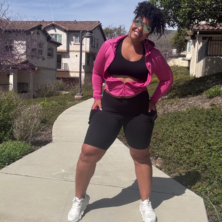 Start TODAY fitness and mindset coach Lacee Green tries the Tummy Control Biker Shorts.