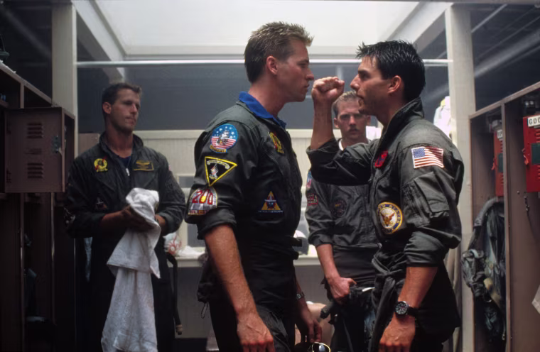 On the set of Top Gun