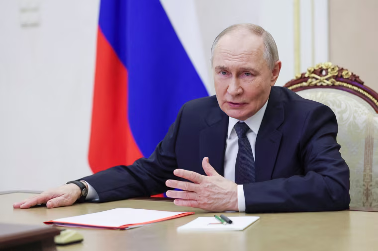 Vladimir Putin in Moscow