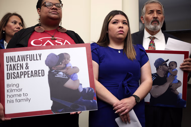 Image: Hispanic Caucus Members Demand Return Of Immigrant Deported To El Salvador Prison Kilmar Abrego Garcia wife spouse