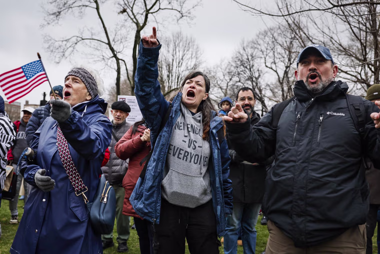 Cambridge protesters urge Harvard not to concede to Trump demands: 
