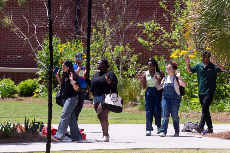 fsu florida state university hands up safety precaution students