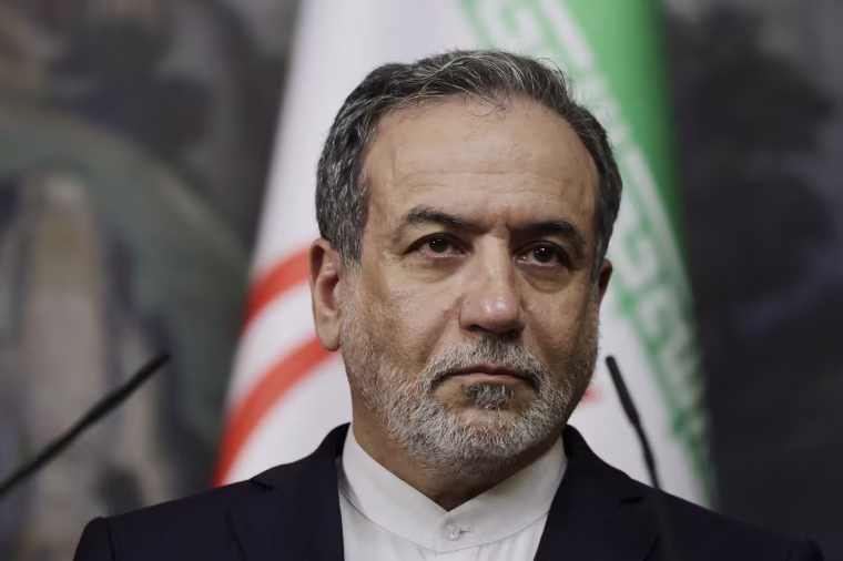 Iran's Foreign Minister Abbas Araghchi attends a joint press conference with Russian Foreign Minister following their talks in Moscow on April 18, 2025. 