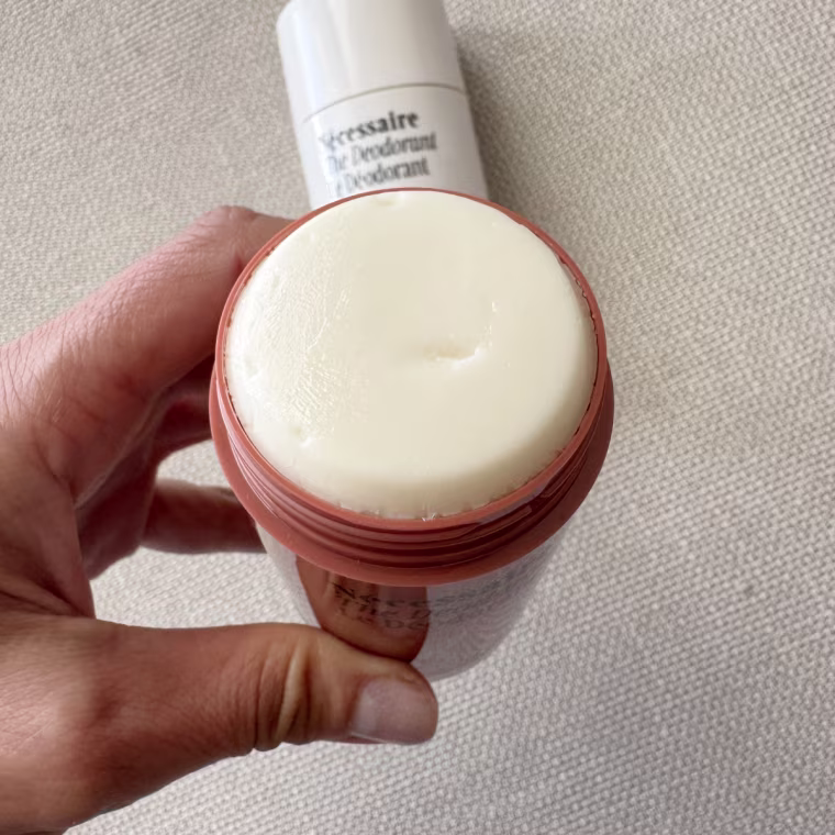 Close-up of Necessaire’s deodorant