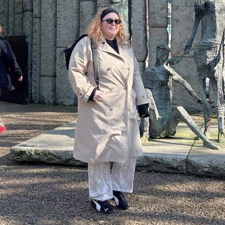 Shigo pictured wearing the Puma Speedcat OG sneakers on a recent trip.