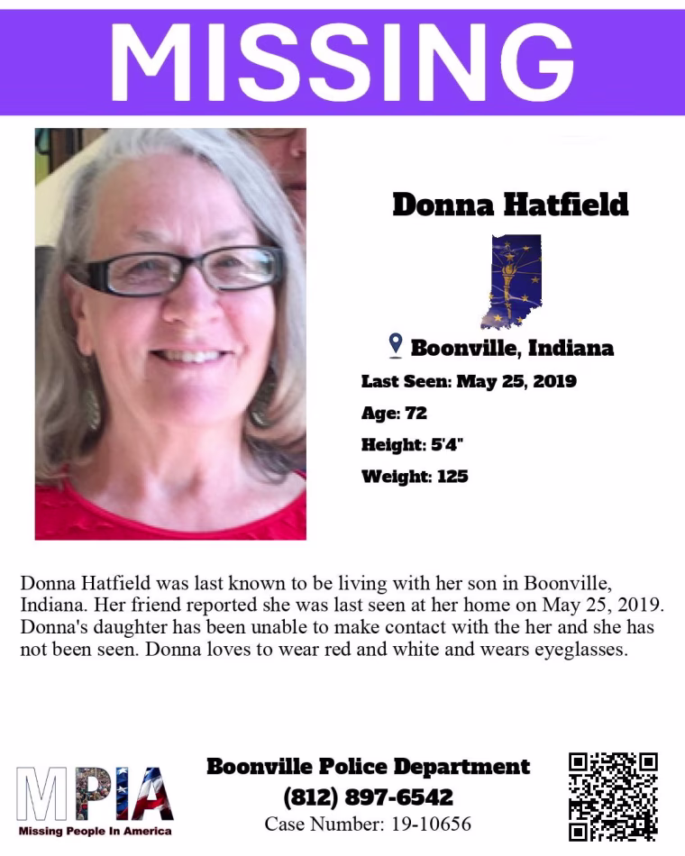 Donna Hatfield Missing Poster