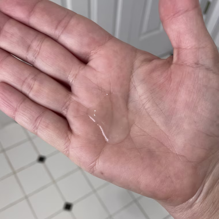 SickScience ShapeShift V-Line Jaw Defining Serum dispensed on hand.