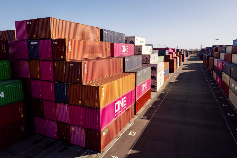 Operations At The Ports of Los Angeles And Long Beach After Trump Unveils Global Tariffs