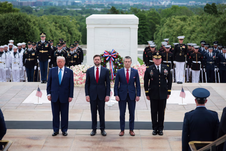President Trump Visits Arlington National Cemetery On Memorial Day