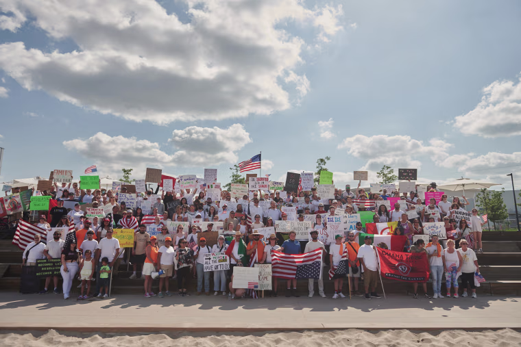 Demonstrators in Omaha, Neb., on Friday.