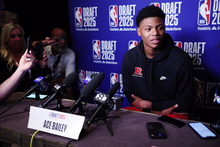 Image: 2025 NBA Draft - Content Circuit, Media Availability and Portraits