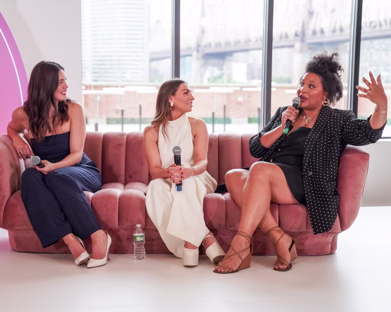 Our superstar mom panel featured Emily DiDonato, Melissa Garcia and Julee Wilson.