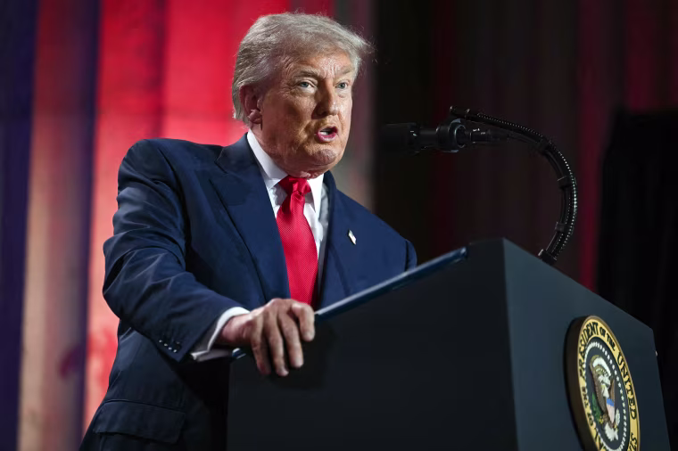Image: donald trump politics political politician a.i. ai tech summit artificial intelligence